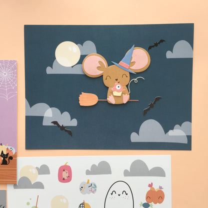 PAPELES FONDOS HALLOWEEN - COLEC. INFINITA - SCRAPBOOKING