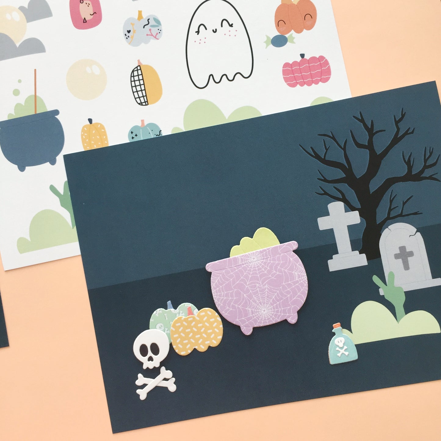 PAPELES FONDOS HALLOWEEN - COLEC. INFINITA - SCRAPBOOKING
