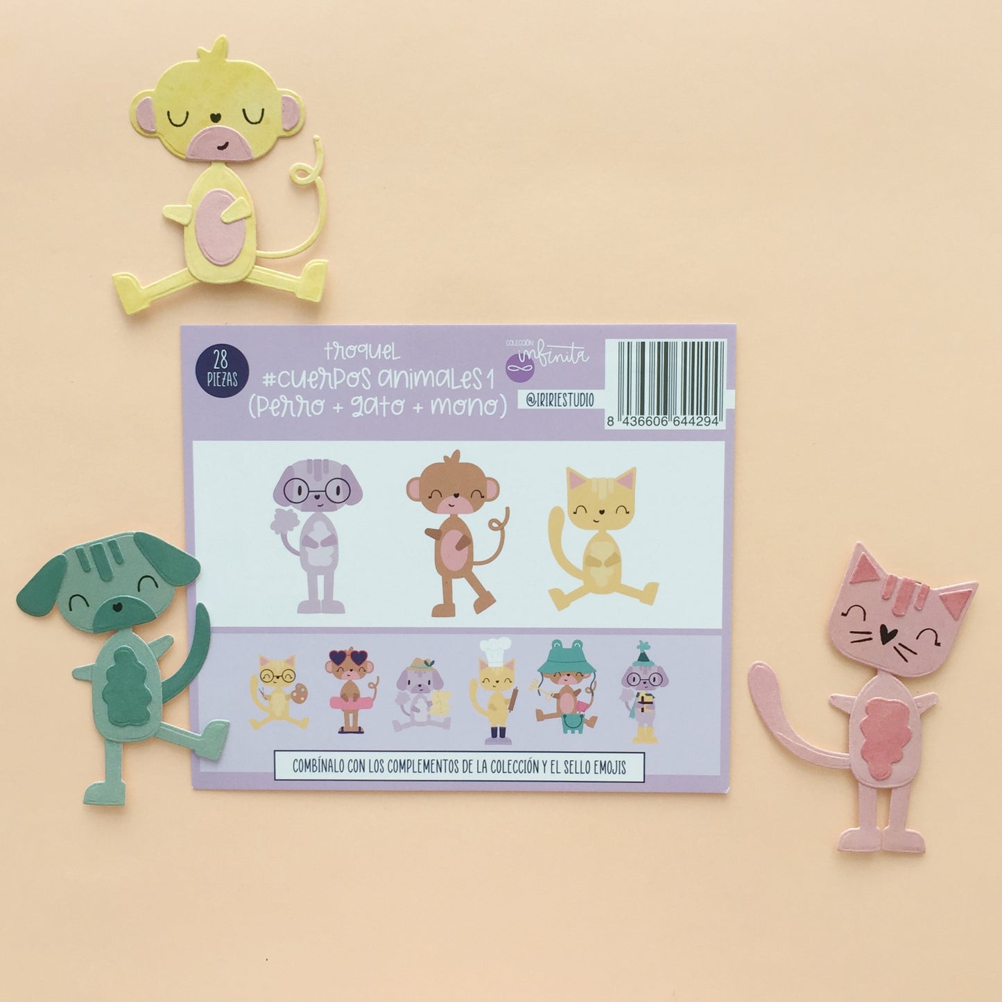TROQUEL CUERPOS ANIMALES 1 - COL. INFINITA - SCRAPBOOKING