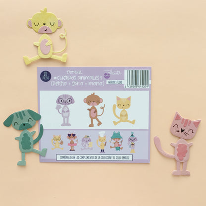 TROQUEL CUERPOS ANIMALES 1 - COL. INFINITA - SCRAPBOOKING