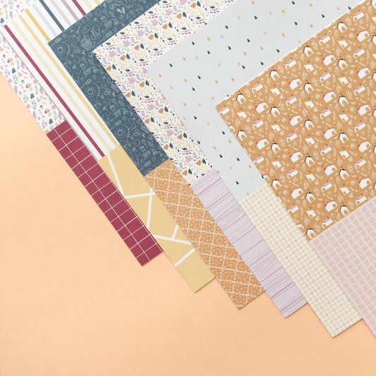 MINI ESTAMPADOS OTOÑO - COLEC. INFINITA - TAMADABA - SCRAPBOOKING