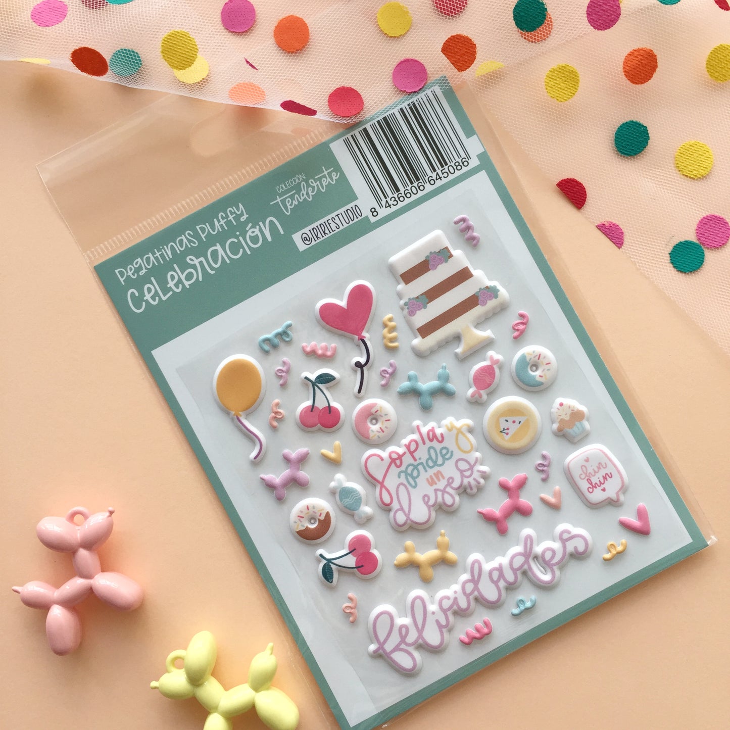 PEGATINAS PUFFY CELEBRACIÓN - BBC Y EVENTOS - TENDERETE - SCRAPBOOKING