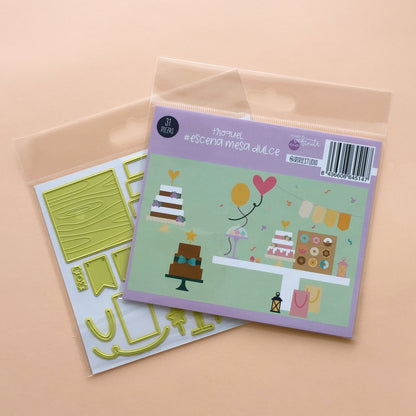 TROQUEL ESCENA MESA DULCE - BBC Y EVENTOS - COL. INFINITA - SCRAPBOOKING