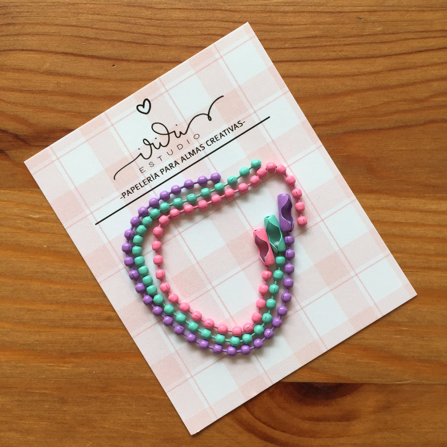 PACK 3 CADENAS COLORES - ADORNOS SCRAPBOOKING