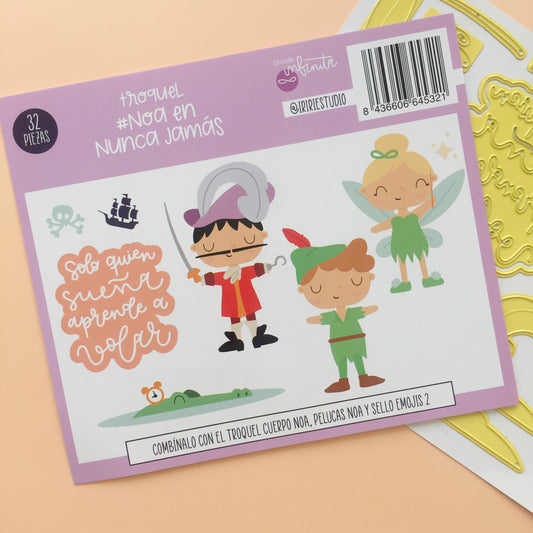 TROQUEL NOA EN NUNCA JAMÁS - COL. INFINITA - SCRAPBOOKING