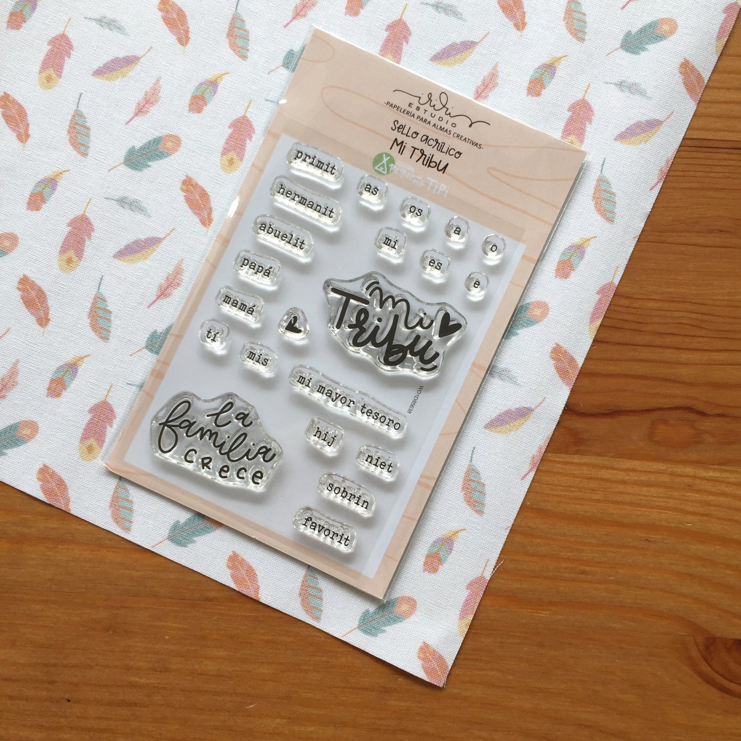 SELLO MI TRIBU (A7) - PEQUEÑO TIPI - SCRAPBOOKING
