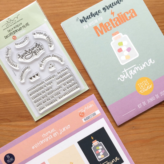 KIT METÁLICA JUNIO 2025 - EXCLUSIVO SUSCRIPTORAS - SCRAPBOOKING