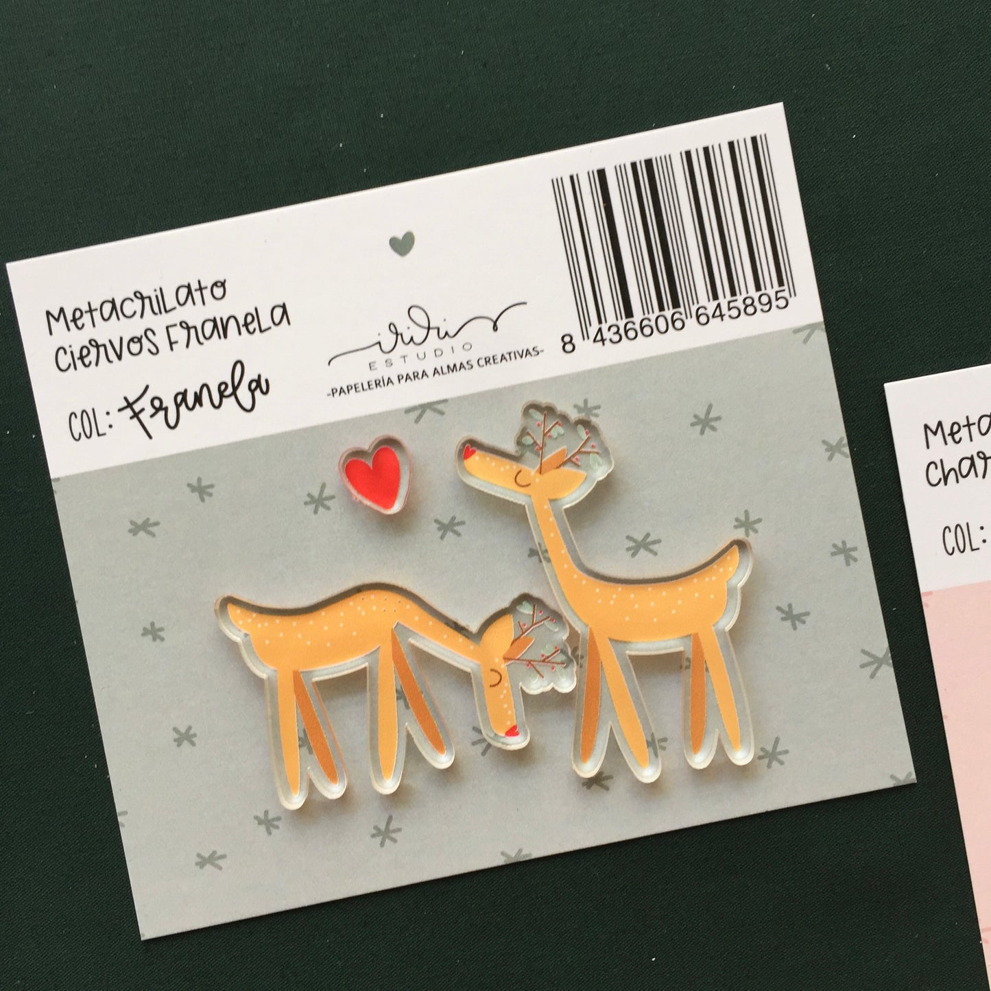 METACRILATO CIERVOS FRANELA - SCRAPBOOKING