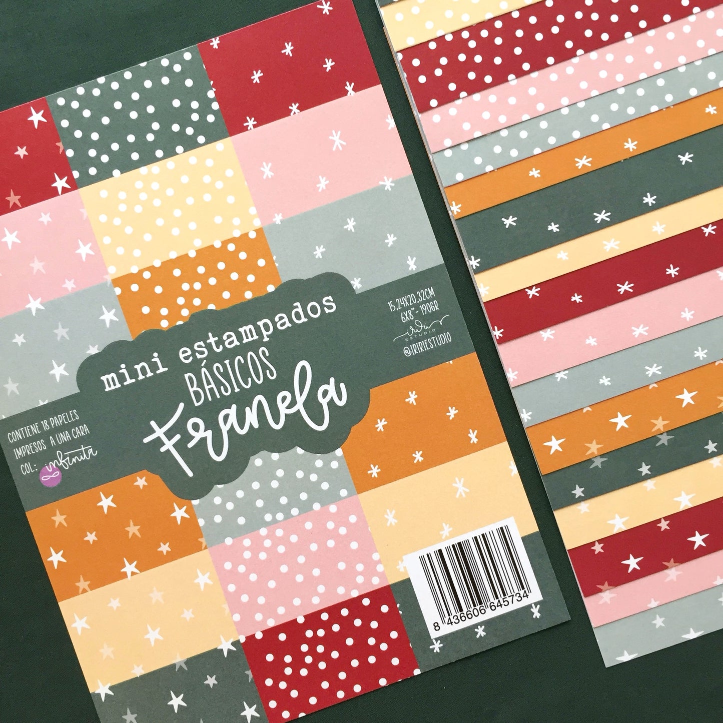 MINI ESTAMPADOS BÁSICOS FRANELA - COL. INFINITA - SCRAPBOOKING