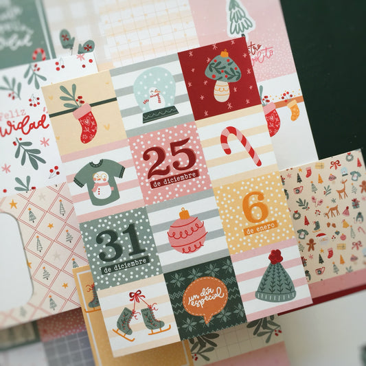 PACK 58 TARJETAS FRANELA - SCRAPBOOKING