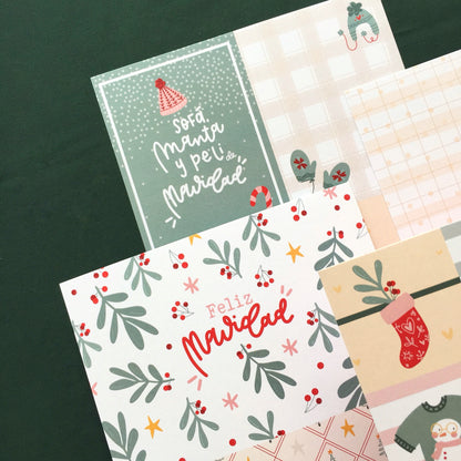 PACK 58 TARJETAS FRANELA - SCRAPBOOKING