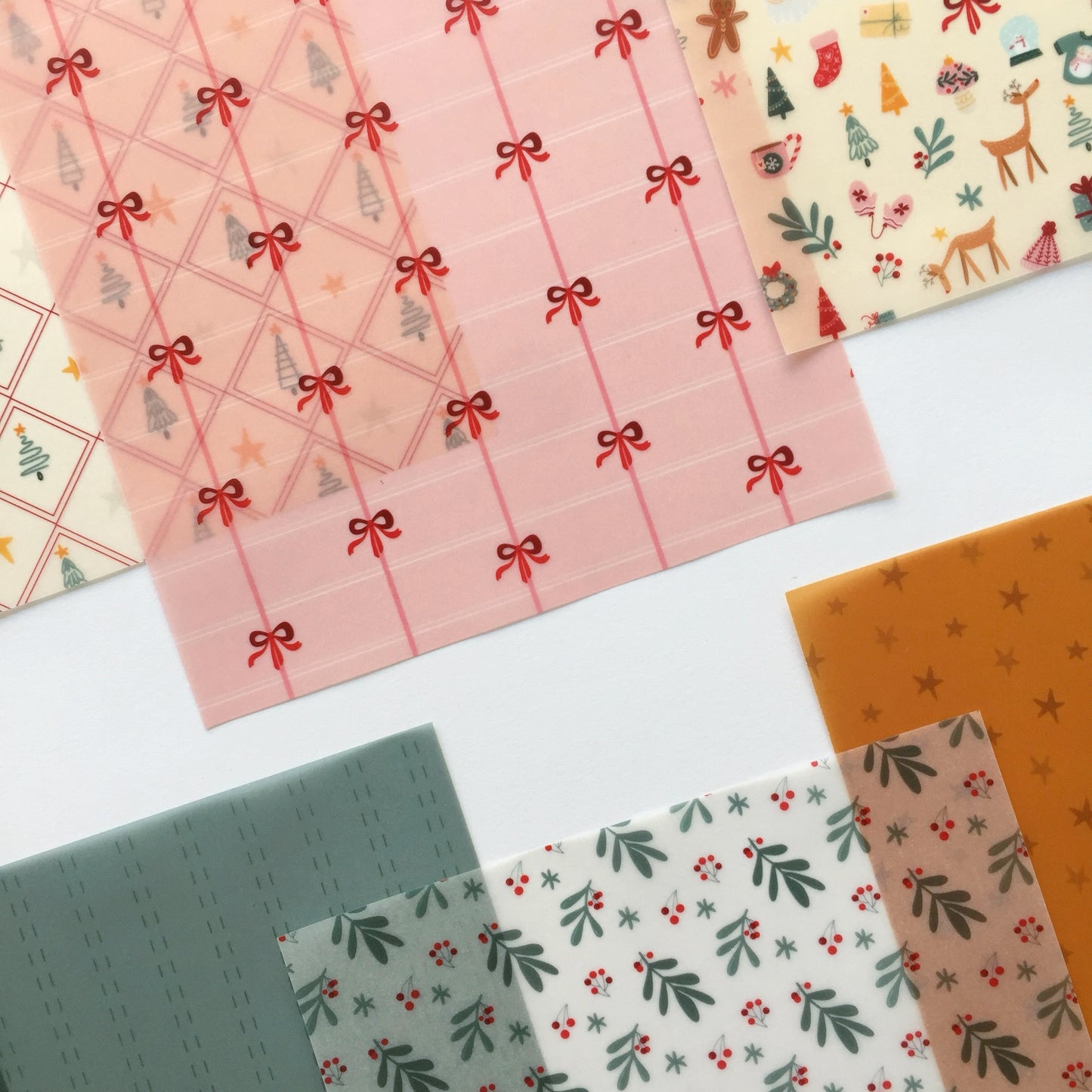 PACK 6 VELLUMS FRANELA - SCRAPBOOKING