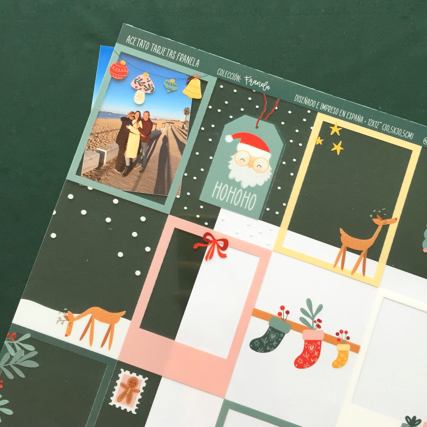 ACETATO TARJETAS FRANELA - SCRAPBOOKING