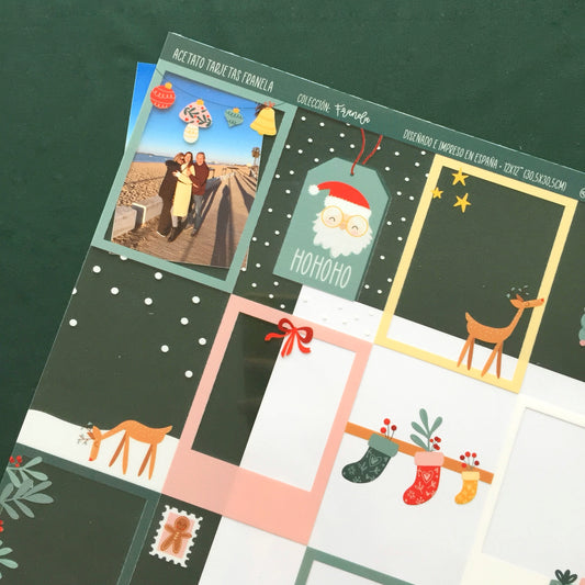 ACETATO TARJETAS FRANELA - SCRAPBOOKING