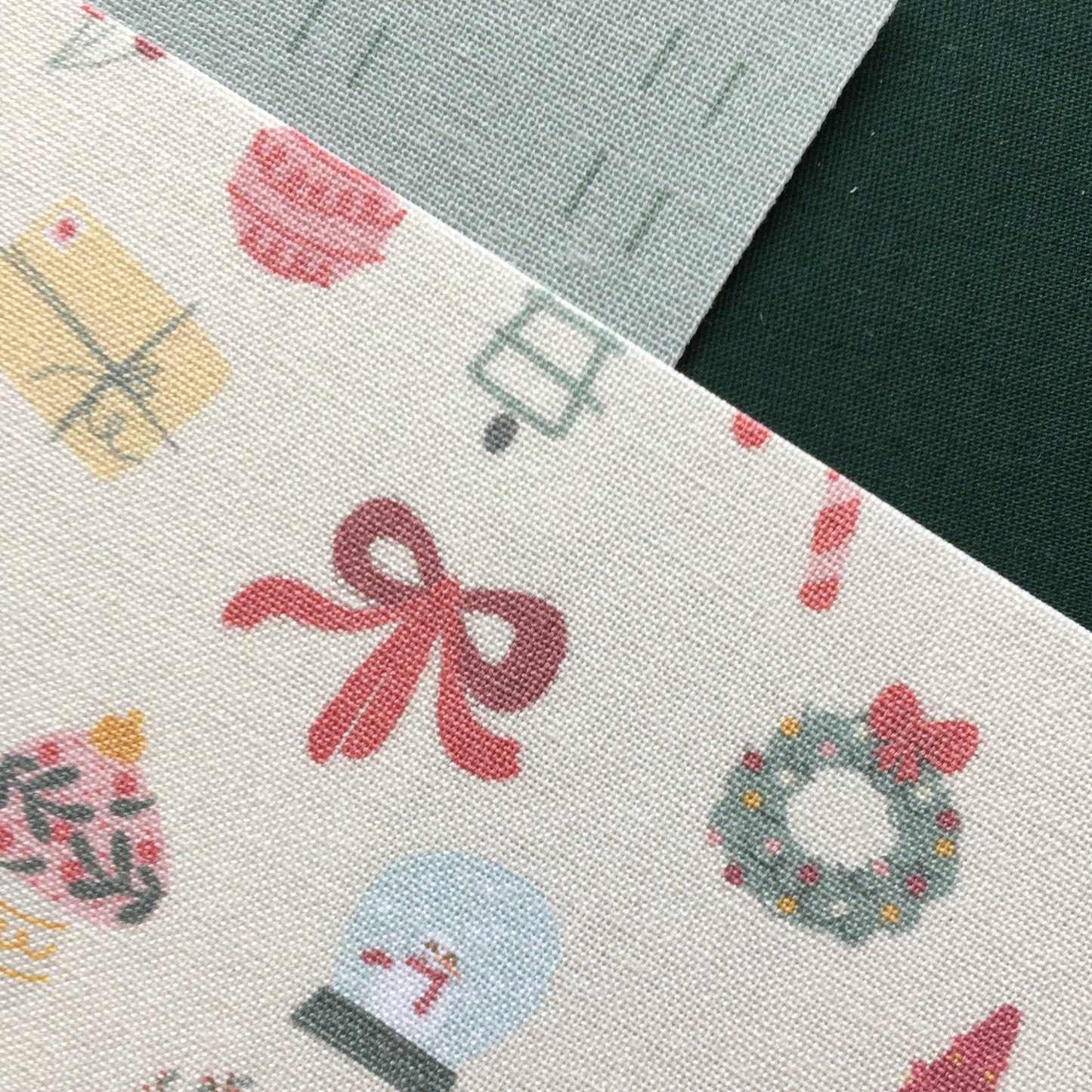 PACK 2 TELAS DE ENCUADERNAR JUNTOS EN NAVIDAD - FRANELA - SCRAPBOOKING