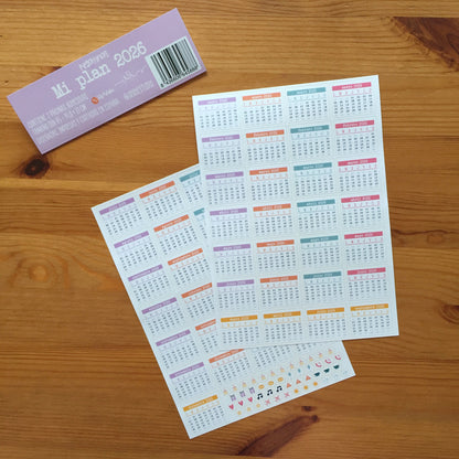 PEGATINAS MI PLAN 2026 - ORGANIZACIÓN - IMPERDIBLES - SCRAPBOOKING