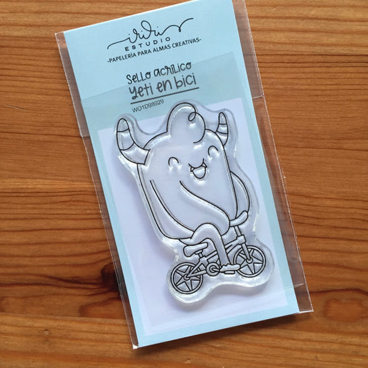 SELLO YETI EN BICI - EXCLUSIVO SCRAPLENDARIO 2025 -SCRAPBOOKING