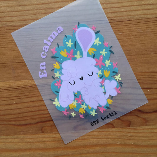 PEGATINA DTF TEXTIL EN CALMA - EXCLUSIVO SCRAPLENDARIO 2025 -SCRAPBOOKING