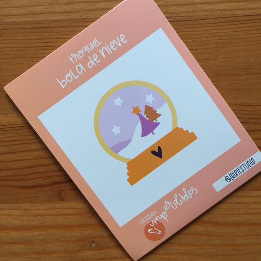 TROQUEL BOLA NAVIDAD - EXCLUSIVO SCRAPLENDARIO 2025 - SCRAPBOOKING