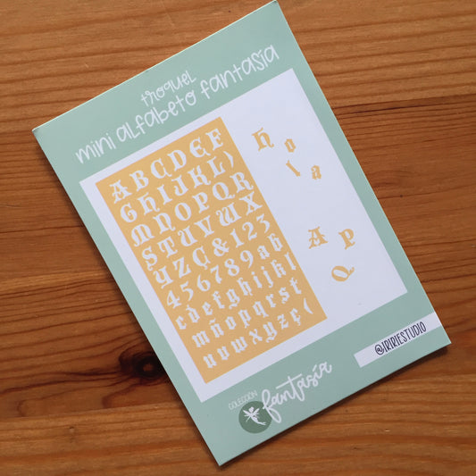 TROQUEL MINI ALFABETO FANTASÍA - EXCLUSIVO SCRAPLENDARIO 2025 - SCRAPBOOKING