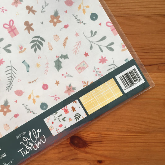 PACK 2 TELAS DE ENCUADERNAR PASCUA - VILLA TURRÓN - SCRAPBOOKING