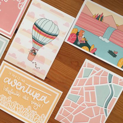 PACK TARJETAS VIAJAR - COLEC. VIAJES - SCRAPBOOKING