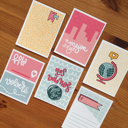 PACK TARJETAS VIAJAR - COLEC. VIAJES - SCRAPBOOKING
