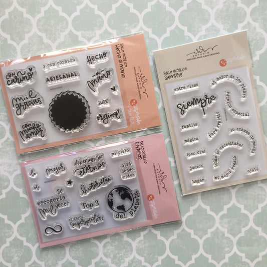 PACK 3 SELLOS NUEVOS (FEBRERO 2026) - IMPERDIBLES - SCRAPBOOKING