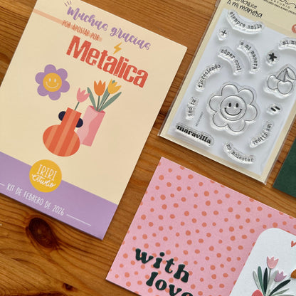 KIT METÁLICA FEBRERO 2026 - EXCLUSIVO SUSCRIPTORAS - SCRAPBOOKING