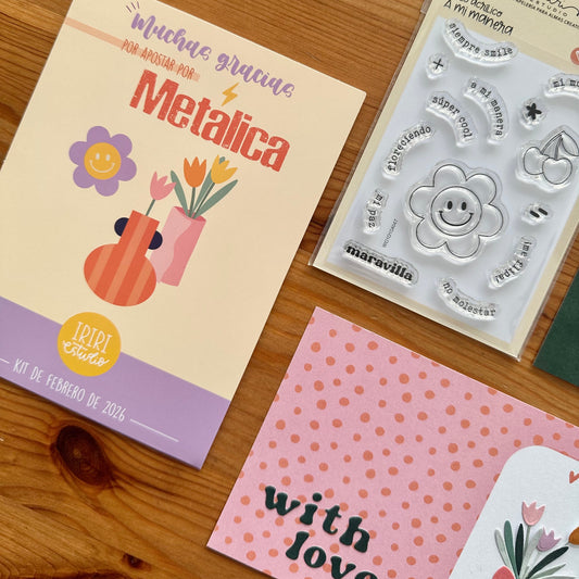 KIT METÁLICA FEBRERO 2026 - EXCLUSIVO SUSCRIPTORAS - SCRAPBOOKING