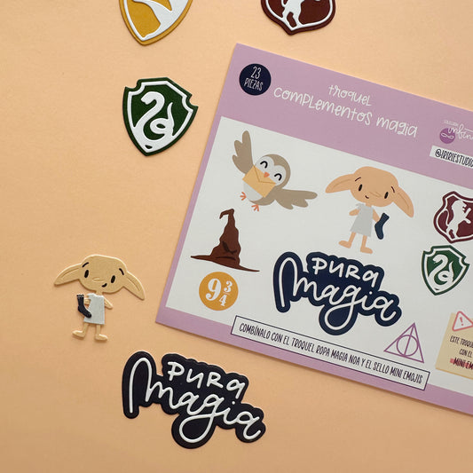 TROQUEL COMPLEMENTOS MAGIA - COL. INFINITA - SCRAPBOOKING