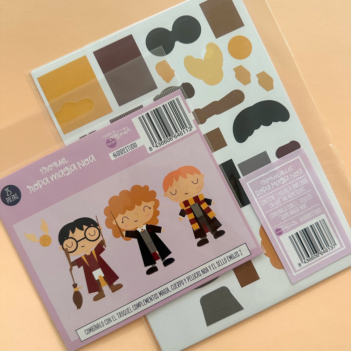 PACK ROPA MAGIA NOA (troquel + troquelable) - INFINITA - SCARPBOOKING