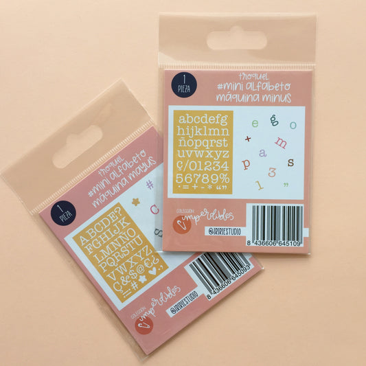 PACK 2 TROQUELES MINI ALFABETOS MÁQUINA - BBC Y EVENTOS - IMPERDIBLES - SCRAPBOOKING