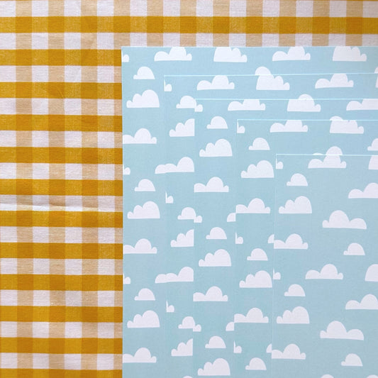 KIT PAPELES MINI NUBES - COLEC. INFINITA - SCRAPBOOKING