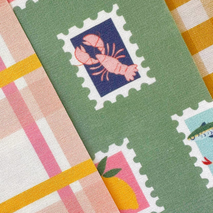 PACK 2 TELAS DE ENCUADERNAR POSTALES - DOLCE VITA - SCRAPBOOKING