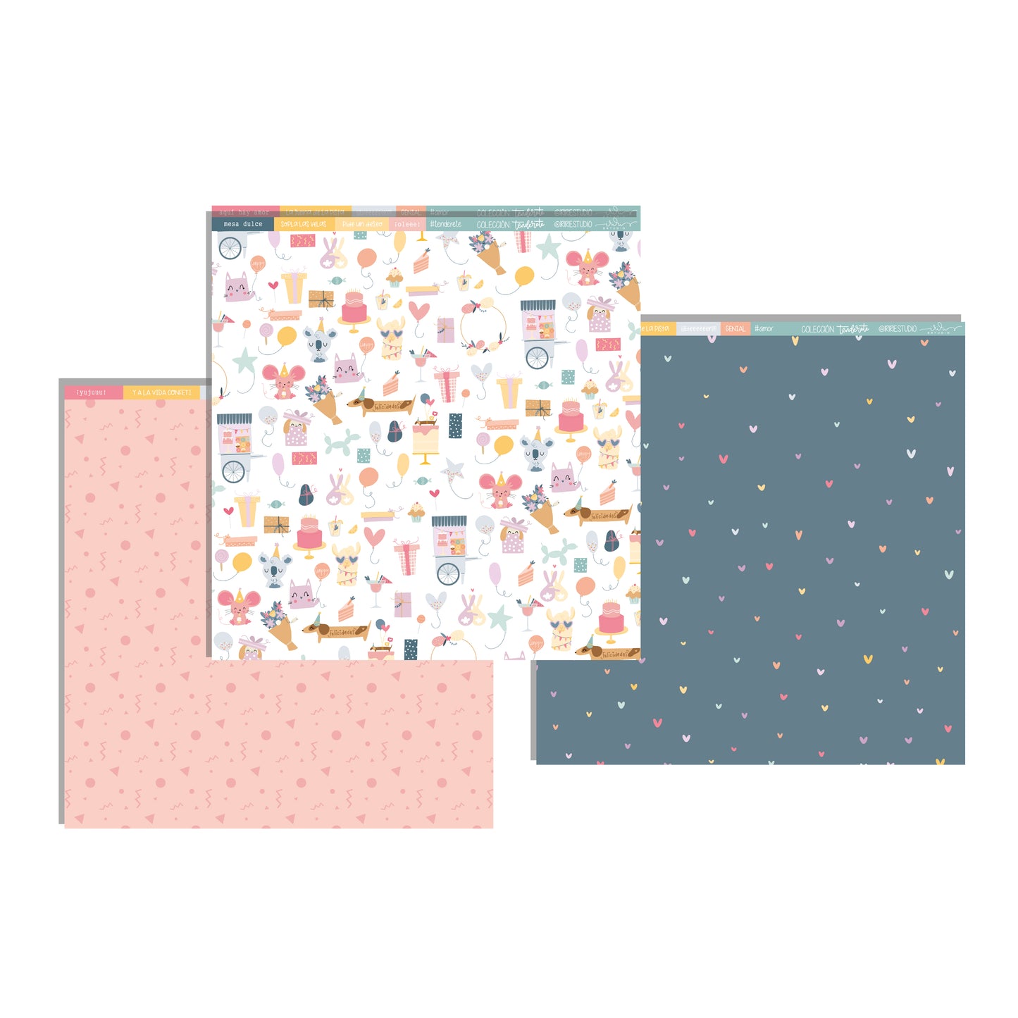 KIT 20 PAPELES TENDERETE 12X12"  -  REPO BAJO PEDIDO - SCRAPBOOKING