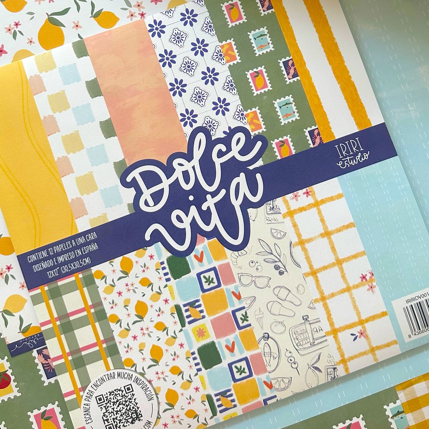 KIT 12 PAPELES DOLCE VITA - 12X12" 1 CARA - SCRAPBOOKING