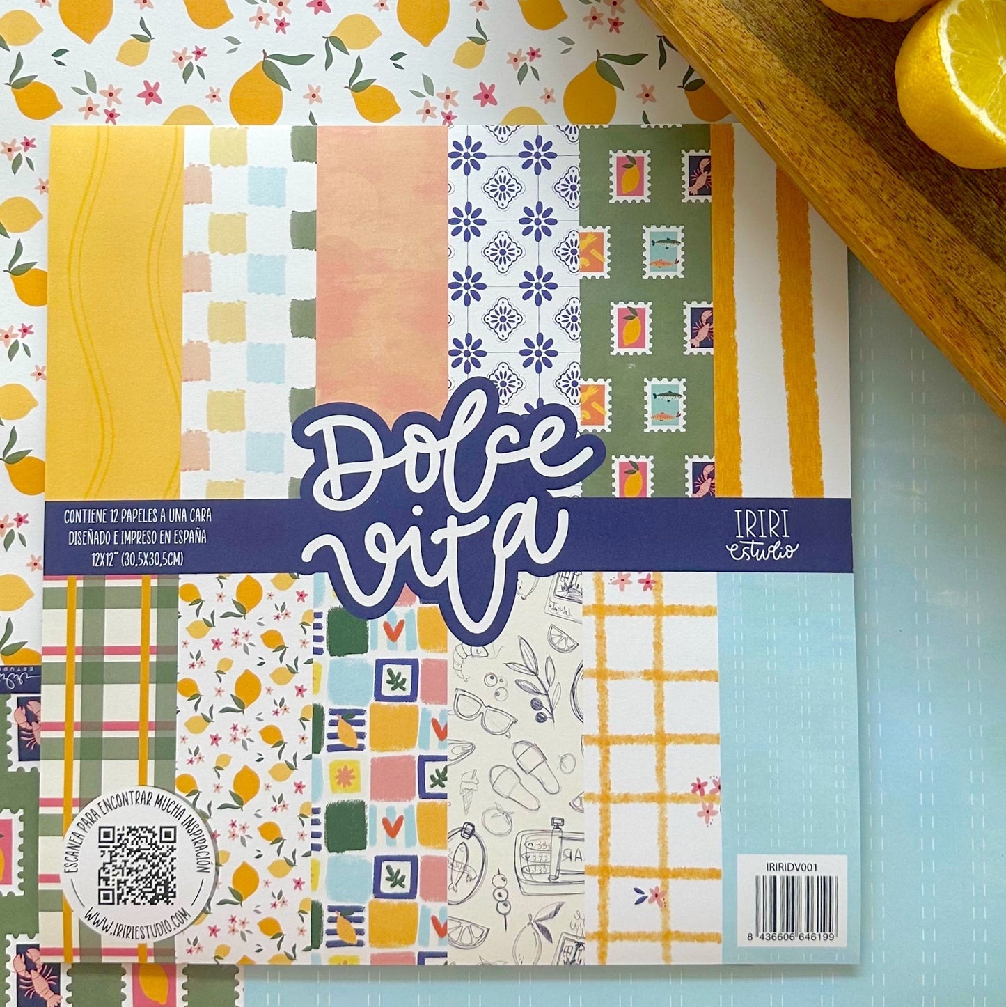 KIT 12 PAPELES DOLCE VITA - 12X12" 1 CARA - SCRAPBOOKING