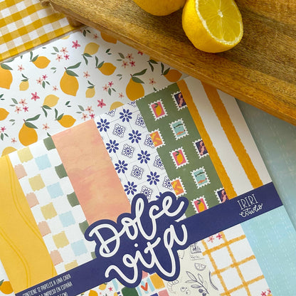 KIT 12 PAPELES DOLCE VITA - 12X12" 1 CARA - SCRAPBOOKING