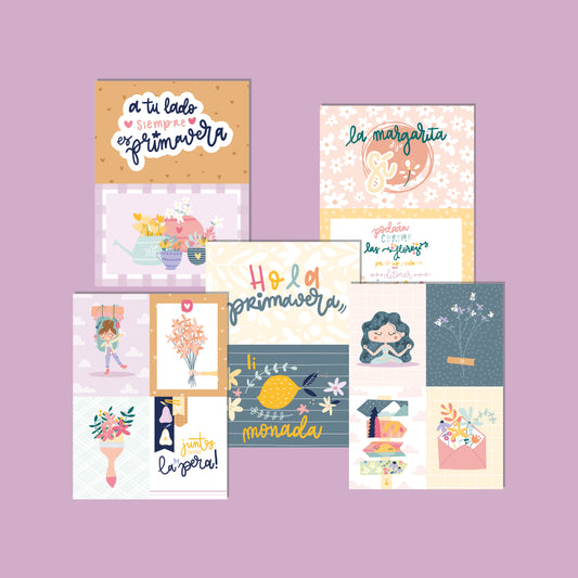 PACK TARJETAS GUAYEDRA - REPO BAJO PEDIDO - SCRAPBOOKING