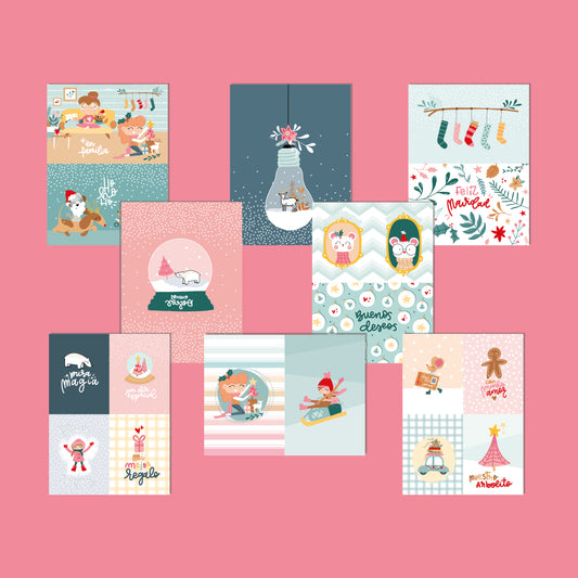PACK TARJETAS TEJEDA - REPO BAJO PEDIDO - SCRAPBOOKING