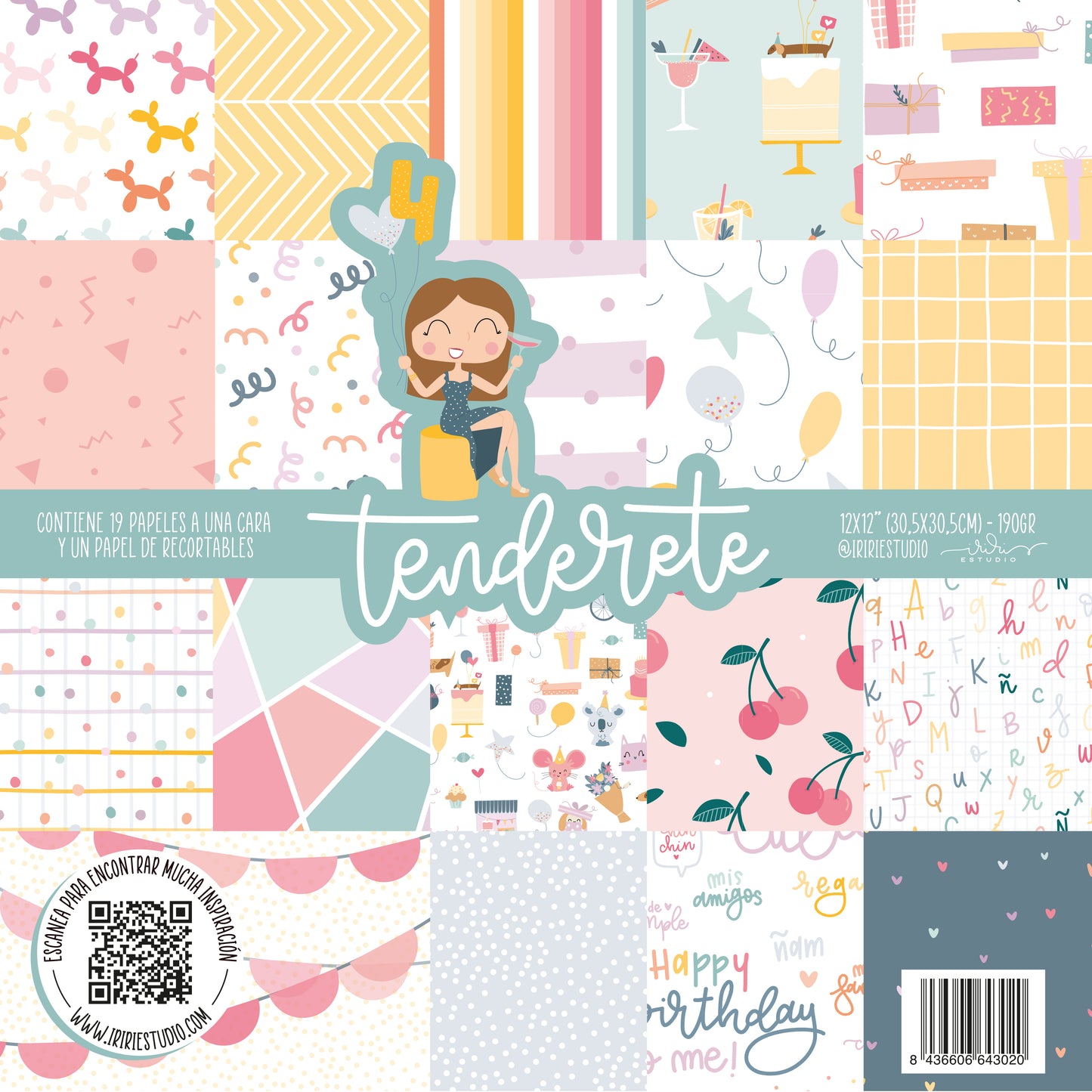 KIT 20 PAPELES TENDERETE 12X12"  -  REPO BAJO PEDIDO - SCRAPBOOKING