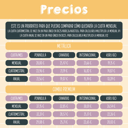 SUSCRIPCIÓN METÁLICA PAGO ANUAL - SUSCRIPCIÓN SCRAPBOOKING