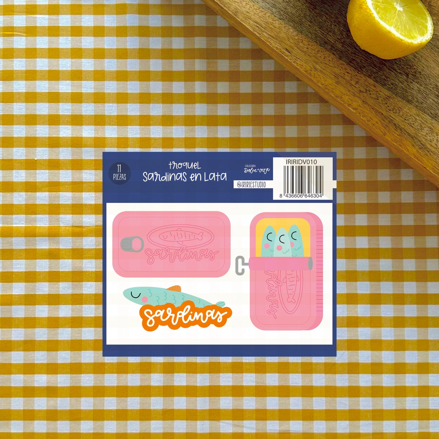 TROQUEL SARDINAS EN LATA - DOLCE VITA - SCRAPBOOKING