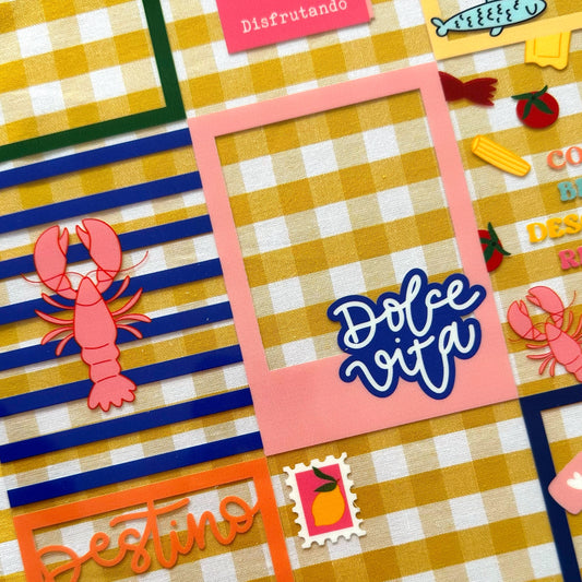 ACETATO TARJETAS DOLCE - DOLCE VITA - SCRAPBOOKING