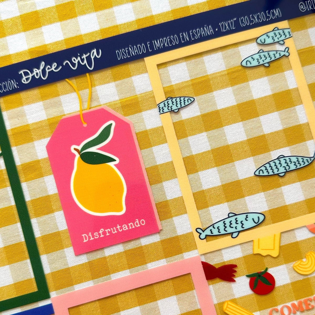 ACETATO TARJETAS DOLCE - DOLCE VITA - SCRAPBOOKING