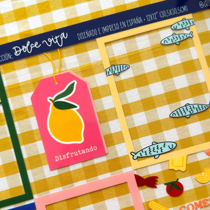ACETATO TARJETAS DOLCE - DOLCE VITA - SCRAPBOOKING