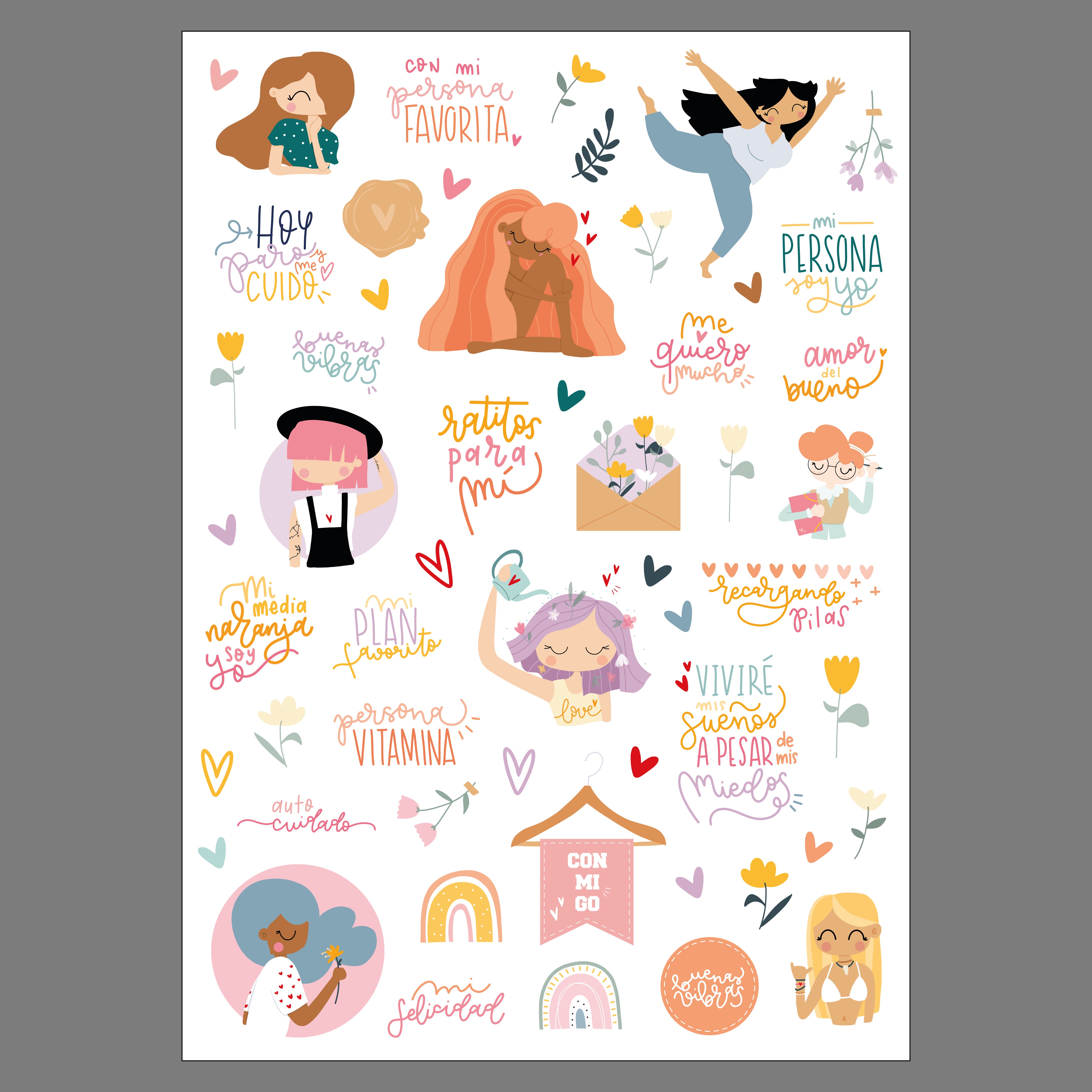 DIE CUTS CONMIGO - HILO ROJO - SCRAPBOOKING