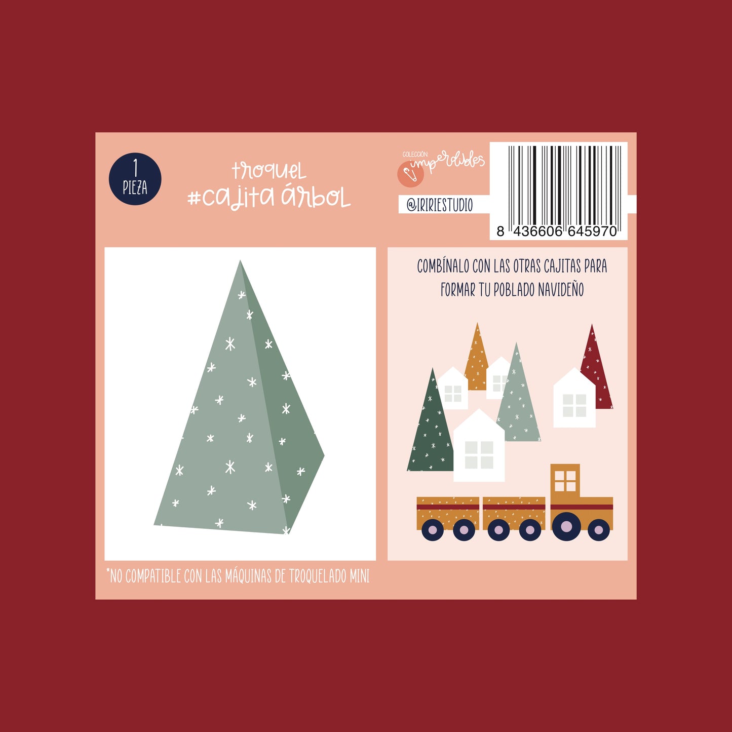 RESERVA TROQUEL CAJITA ÁRBOL - FRANELA - IMPERDIBLES - SCRAPBOOKING