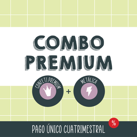 SUSCRIPCIÓN COMBO PREMIUM - PAGO ÚNICO CUATRIMESTRAL - SCRAPBOOKING